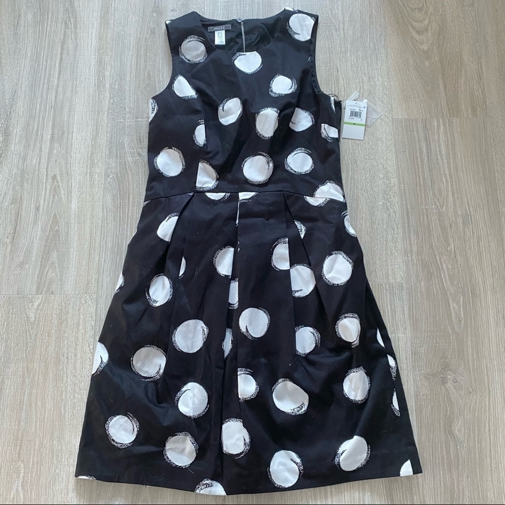 Muse Printed Cotton Fit & Flare Dress Sz 8